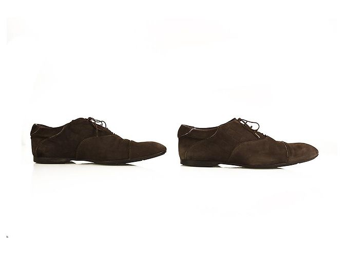 Scarpe stringate con suola in gomma Oxfords in rilievo Damier marrone da uomo di Louis Vuitton 8 - vista 4