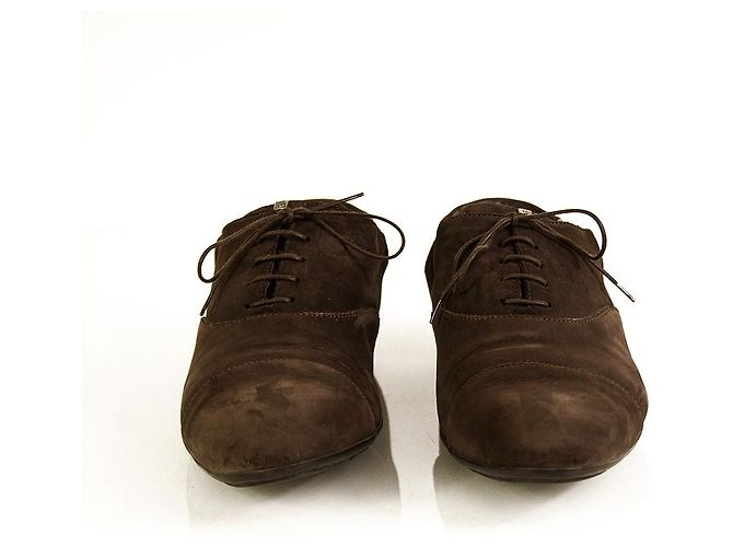 Scarpe stringate con suola in gomma Oxfords in rilievo Damier marrone da uomo di Louis Vuitton 8 - vista 5