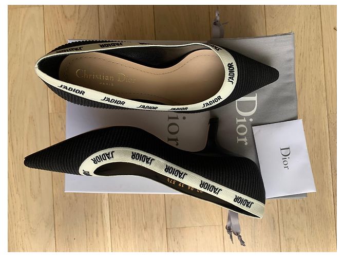Dior J'Adior Pumps Schwarz Stoff Größe 37,5 - Ansicht 4