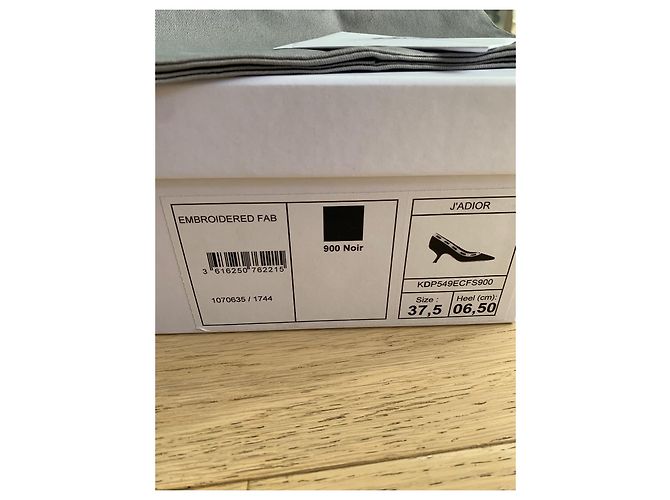 Dior J'Adior Pumps Schwarz Stoff Größe 37,5 - Ansicht 5