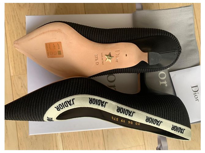 Dior J'Adior Pumps Schwarz Stoff Größe 37,5 - Ansicht 6