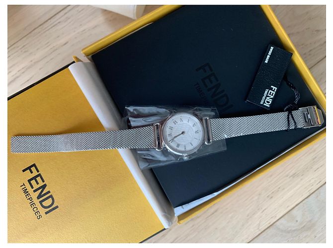 Fendi Uhr Emaille Silberfarben - Ansicht 2