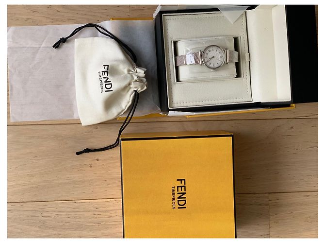 Fendi Uhr Emaille Silberfarben - Ansicht 3