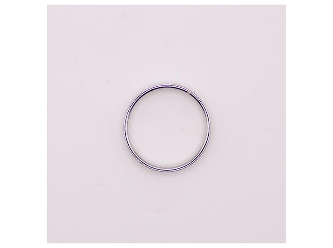 Autre Marque Ehering aus Platin Silber Hardware - Ansicht 6