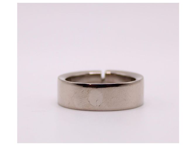Anel grande CHAUMET "Links" ouro branco 750%O Hardware prateado - vista 8