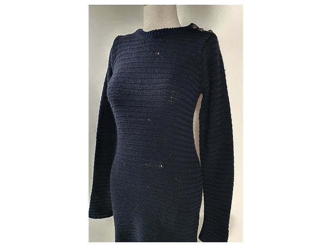 Zadig & Voltaire Jada Pulloverkleid Marineblau - Ansicht 3