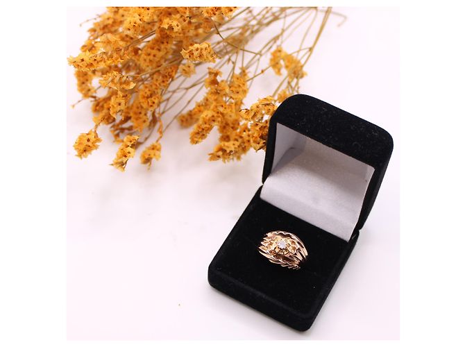 Autre Marque Goldener Diamant-Wirbelring 750%O Gold hardware - Ansicht 10