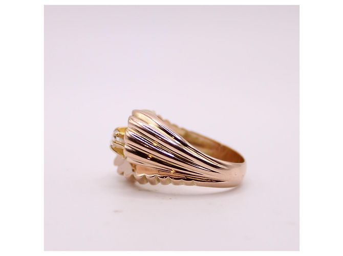 Autre Marque Goldener Diamant-Wirbelring 750%O Gold hardware - Ansicht 6