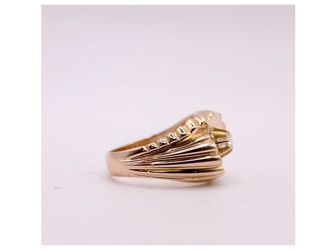 Autre Marque Goldener Diamant-Wirbelring 750%O Gold hardware - Ansicht 7