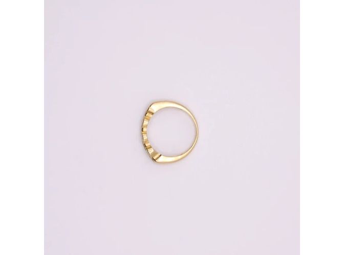 Autre Marque Anello mezzo giro in oro con diamanti 750%O Gold hardware - vista 8