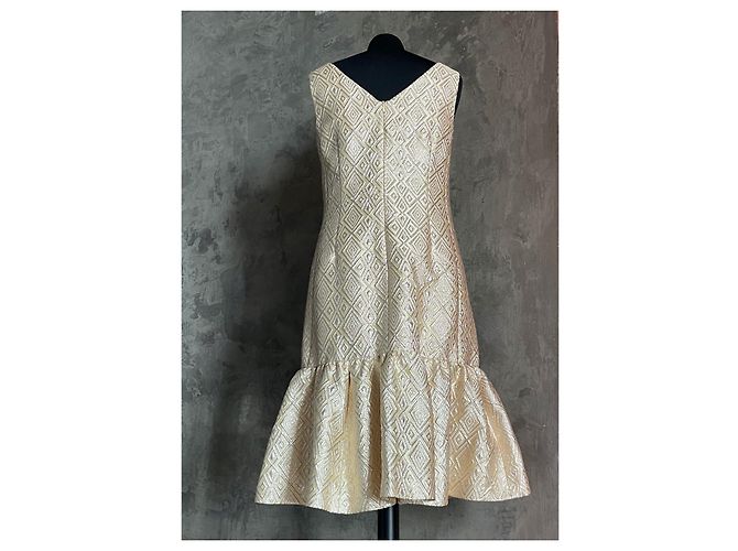 Abito Max Mara Pianoforte Lamé Oro D'oro - vista 2