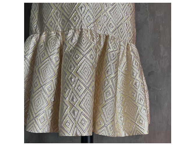 Abito Max Mara Pianoforte Lamé Oro D'oro - vista 4