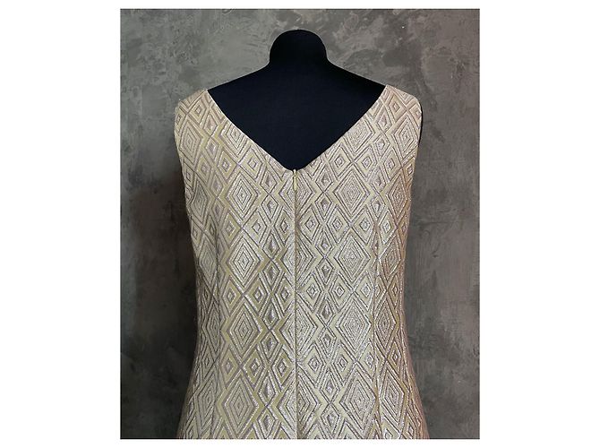Abito Max Mara Pianoforte Lamé Oro D'oro - vista 6