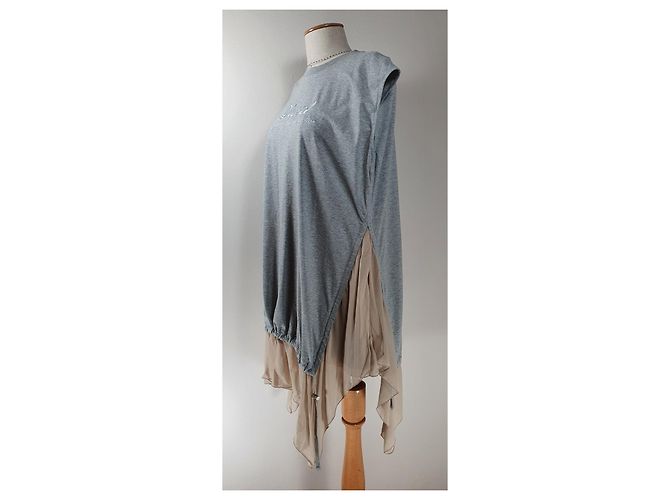 Vestido Diesel gris de algodón y rayón - vista 3