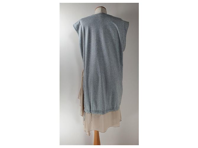 Vestido Diesel gris de algodón y rayón - vista 5