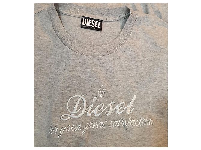 Vestido Diesel gris de algodón y rayón - vista 6
