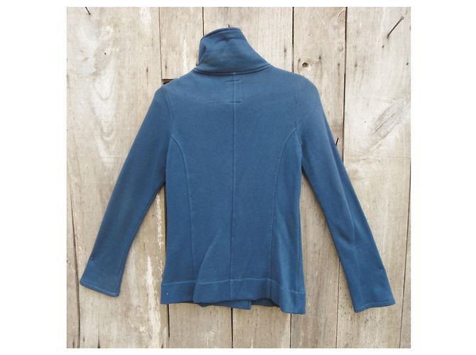 Chaqueta Levi's azul de jersey de felpa de algodón talla S - vista 2