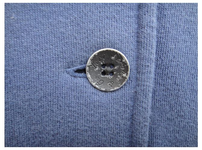 Chaqueta Levi's azul de jersey de felpa de algodón talla S - vista 4