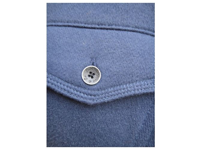 Chaqueta Levi's azul de jersey de felpa de algodón talla S - vista 5