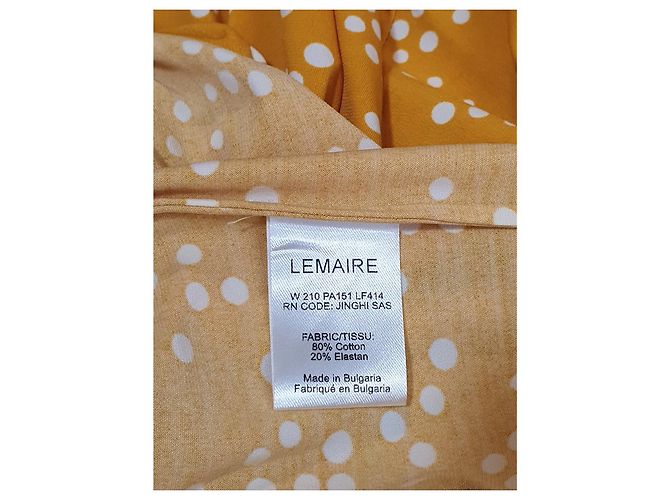Top Lemaire Amarillo de Lunares de Algodón - vista 6