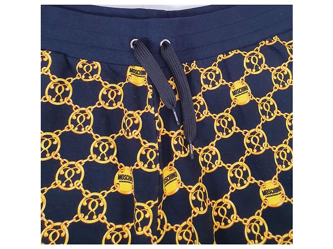 Pantaloncini Moschino con Loghi Nero Oro Multicolore - vista 2
