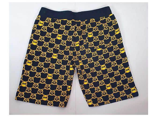 Pantaloncini Moschino con Loghi Nero Oro Multicolore - vista 3