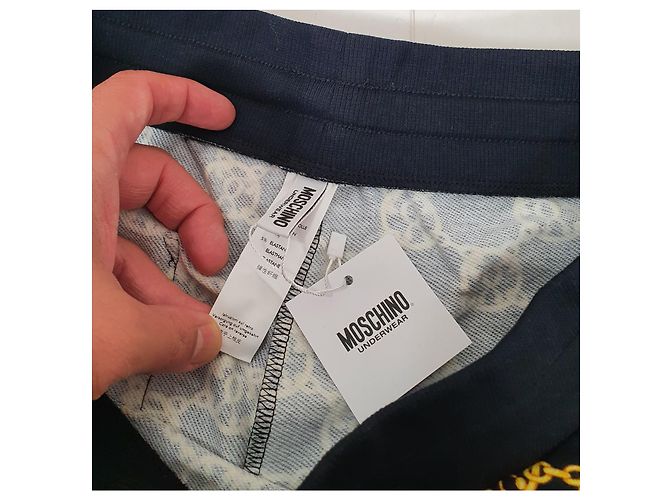 Pantaloncini Moschino con Loghi Nero Oro Multicolore - vista 5