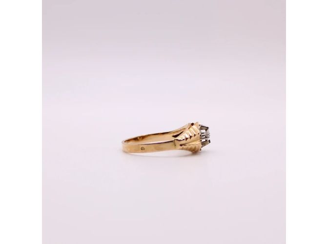 Autre Marque Anello a sigillo in oro giallo con spinello 750%O Gold hardware - vista 8
