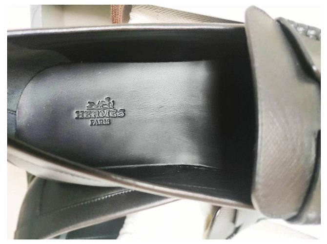 Hermès Slipper Don Hermes Schwarz - Ansicht 4