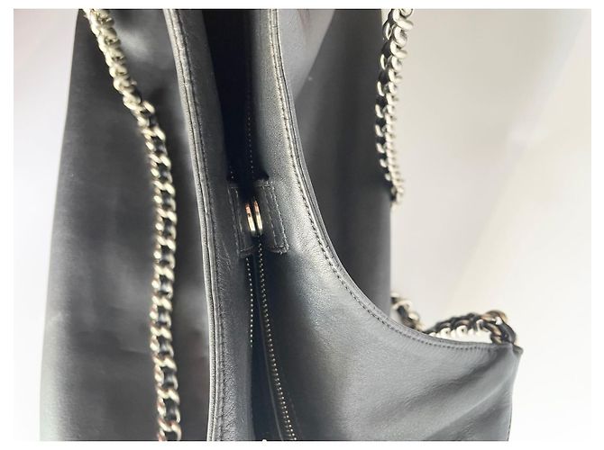 Tote Borsa Prada Shopping Bag in pelle nera Nero - vista 14