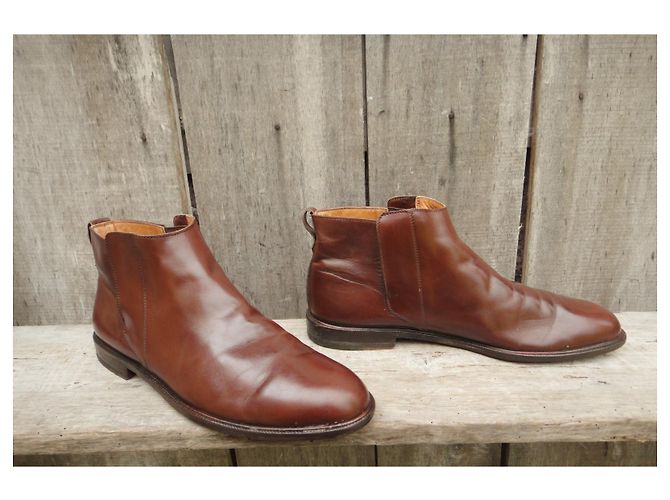 Salvatore Ferragamo P-Stiefel 45 Braun - Ansicht 3