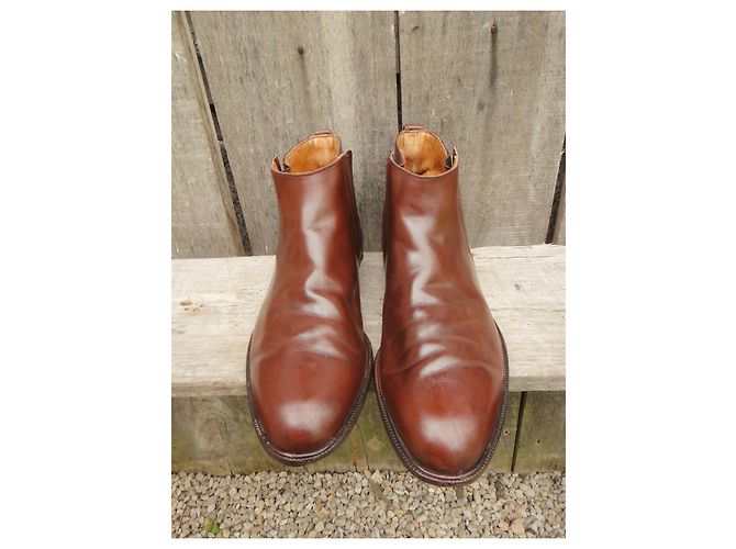 Salvatore Ferragamo P-Stiefel 45 Braun - Ansicht 4