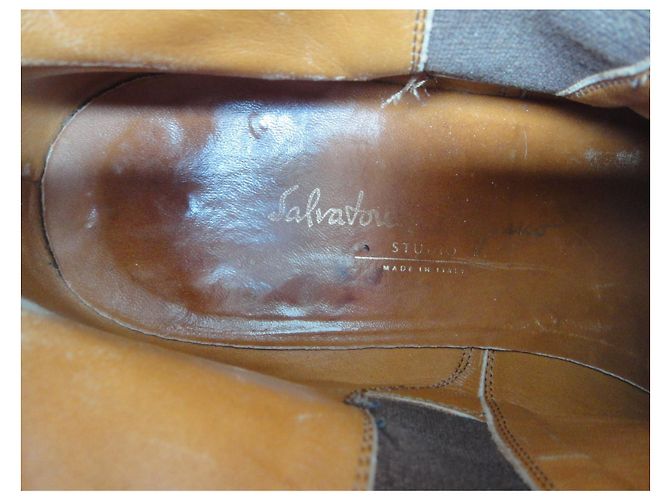 Salvatore Ferragamo P-Stiefel 45 Braun - Ansicht 8