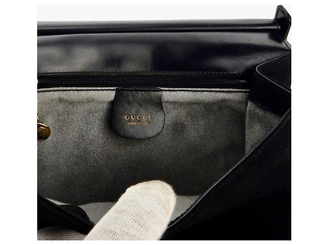 Marmont Clutch Gucci in camoscio nero - vista 13