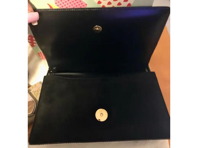 Marmont Clutch Gucci in camoscio nero - vista 18