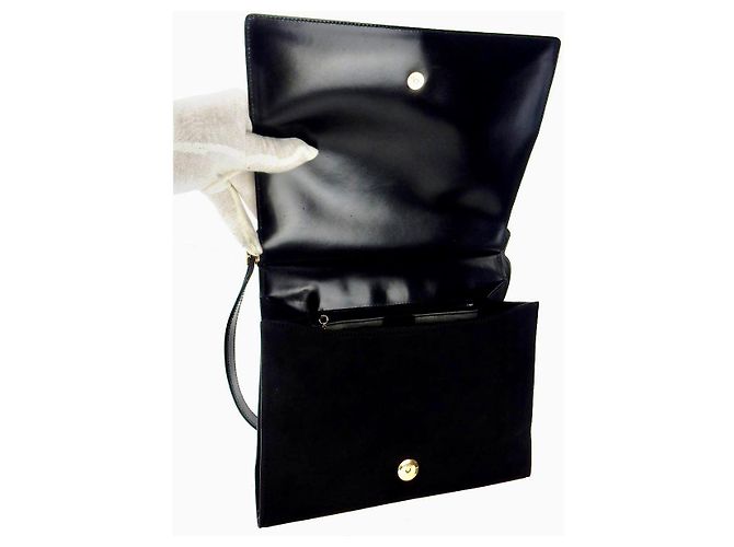 Marmont Clutch Gucci in camoscio nero - vista 4