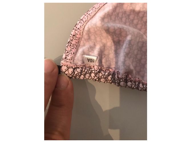 Dior Monogramm Badeanzug Rosa Braun 10 Jahre Pink - Ansicht 9