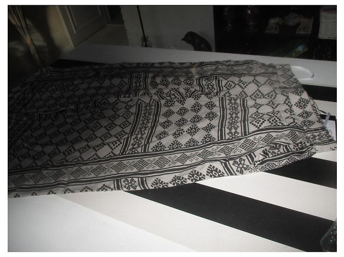 Autre Marque Vila Clothes Hose Grau Weit Bein Baumwolle Größe 38 - Ansicht 5