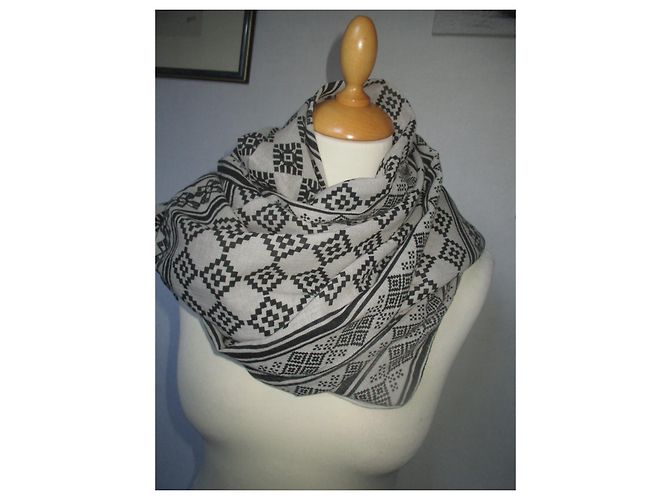 Autre Marque Vila Clothes Hose Grau Weit Bein Baumwolle Größe 38 - Ansicht 6