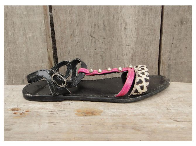 sandali Sinonimo di Georges Rech p 36 Nero Rosa - vista 3