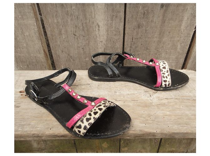 sandali Sinonimo di Georges Rech p 36 Nero Rosa - vista 4