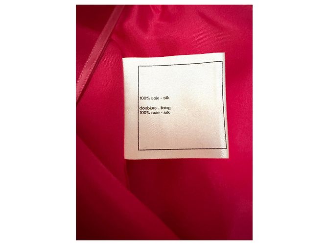 Chanel Falda de crepé de seda rosa T 38 - vista 3