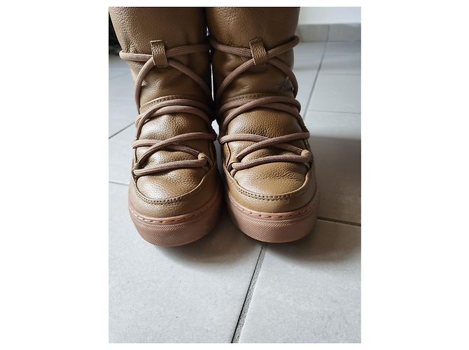 Botas de piel Inuikii Khaki Caqui - vista 4
