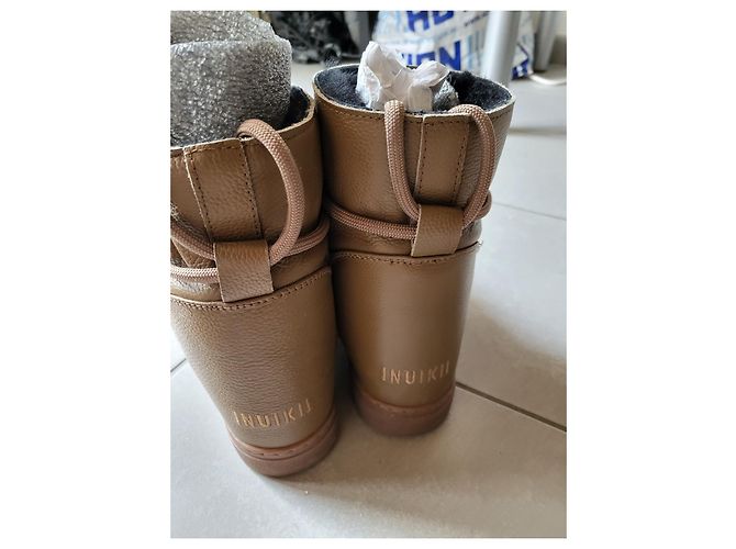 Botas de piel Inuikii Khaki Caqui - vista 5