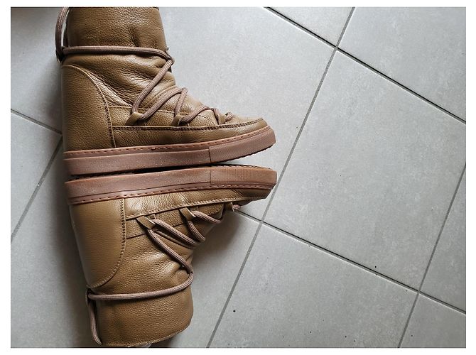 Botas de piel Inuikii Khaki Caqui - vista 7