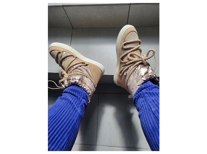 Botas Inuikii Beige de Caucho - vista 6