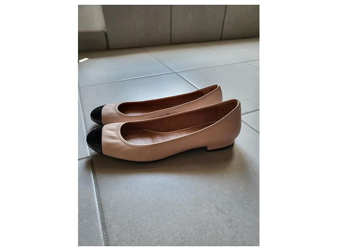 Prada Ballerinas Leder Schwarz Rosa Pink - Ansicht 7