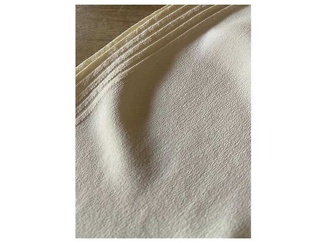 blusa crepe seda marfil Adolfo Dominguez T. S (36-38) Crema - vista 13