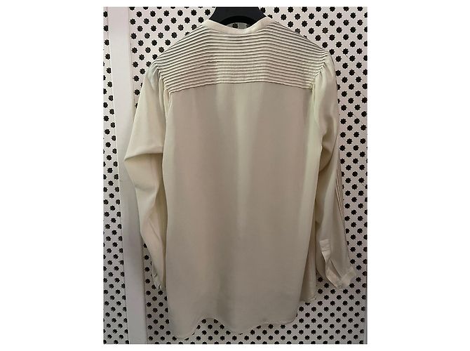 blusa crepe seda marfil Adolfo Dominguez T. S (36-38) Crema - vista 4