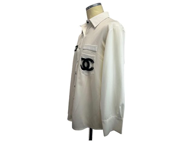 Camicia Chanel vintage taglia L Bianco - vista 2